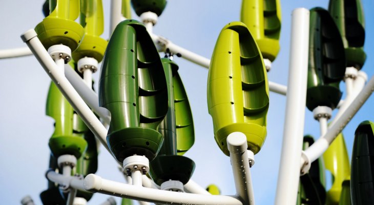 Fa-szélturbina áramot termel Fa-szélturbina