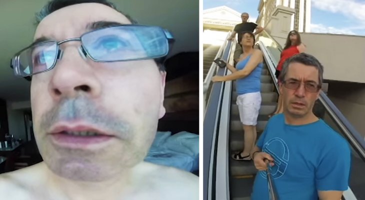 Vegasi nyaralását filmezte volna, helyette végig önmagát vette! :D Rossz irányba kamerázott egész útja alatt az ír férfi