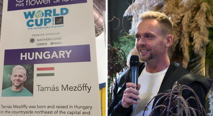 Ez a magyar férfi lett a világ harmadik legjobb virágkötője! Magyar férfi a világ harmadik legjobb virágkötője